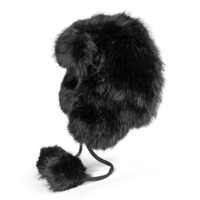 Pälsmössa - Gårda Tortel Faux Fur Trapper Hat (svart)