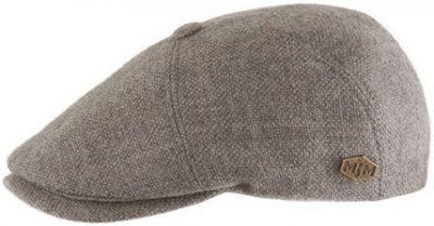 Gubbkeps / Flat cap - MJM Rebel Eco Merino Wool (ljusgrå)