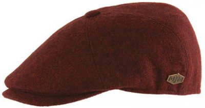 Gubbkeps / Flat cap - MJM Rebel EL Wool (röd)