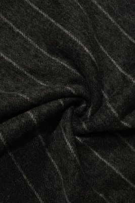 Halsdukar - Gårda Stripe Wool Scarf (Charcoal)