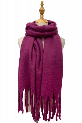 Halsdukar - Gårda Tassel Blanket Scarf (Purple)