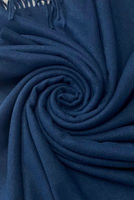 Halsdukar - Gårda Soft Wool Blanket Wrap Scarf (Navy)