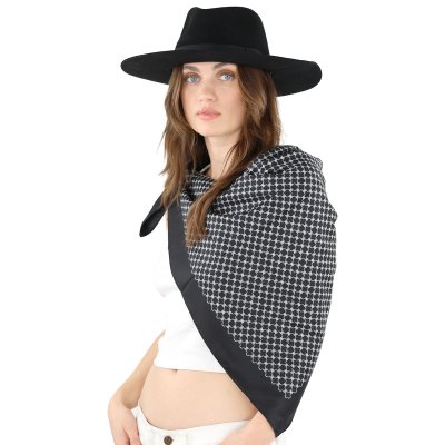 Scarf - Gårda Lourdes Satin Scarf (svart)