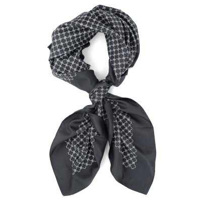 Scarf - Gårda Lourdes Satin Scarf (svart)