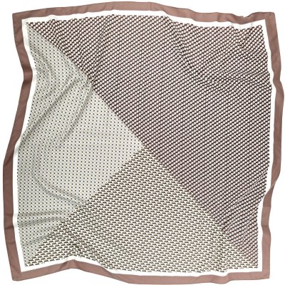 Scarf - Gårda Narbonne Satin Scarf (brun/vit)