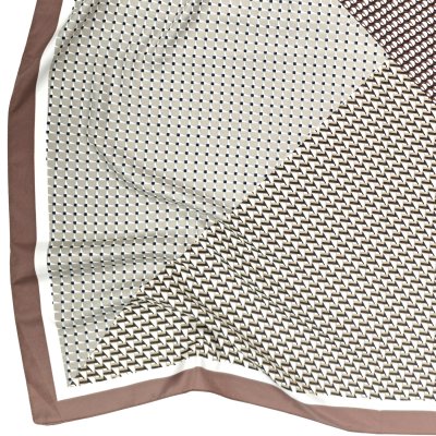 Scarf - Gårda Narbonne Satin Scarf (brun/vit)