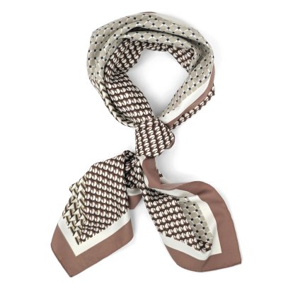 Scarf - Gårda Narbonne Satin Scarf (brun/vit)