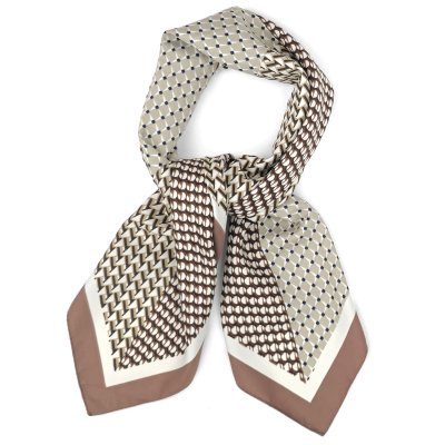 Scarf - Gårda Narbonne Satin Scarf (brun/vit)