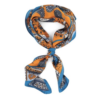 Scarf - Gårda Paisley Satin Scarf (orange)