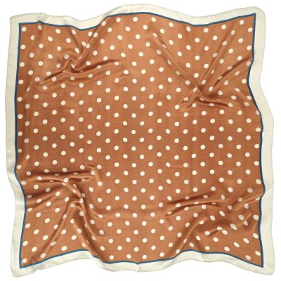 Scarf - Gårda Polka Dot Satin Scarf (orange)