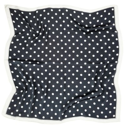 Scarf - Gårda Polka Dot Satin Scarf (svart)