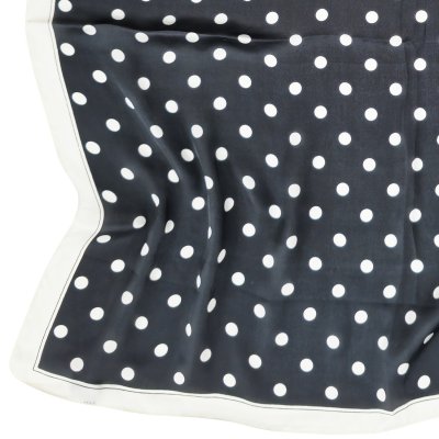 Scarf - Gårda Polka Dot Satin Scarf (svart)