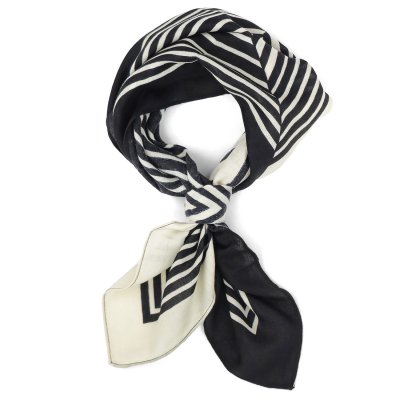 Scarf - Gårda Tabriz Satin Scarf (svart/creme)