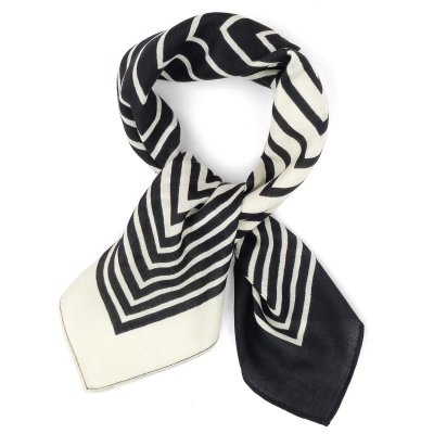 Scarf - Gårda Tabriz Satin Scarf (svart/creme)