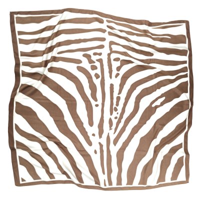 Scarf - Gårda Zebra Satin Scarf (brun)