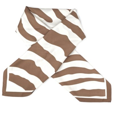 Scarf - Gårda Zebra Satin Scarf (brun)