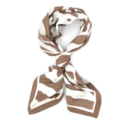 Scarf - Gårda Zebra Satin Scarf (brun)