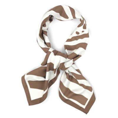 Scarf - Gårda Zebra Satin Scarf (brun)