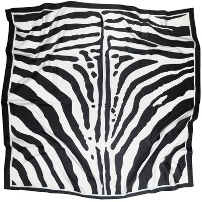 Scarf - Gårda Zebra Satin Scarf (svart)