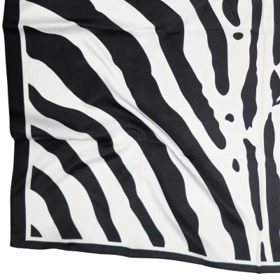 Scarf - Gårda Zebra Satin Scarf (svart)