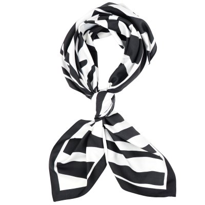 Scarf - Gårda Zebra Satin Scarf (svart)