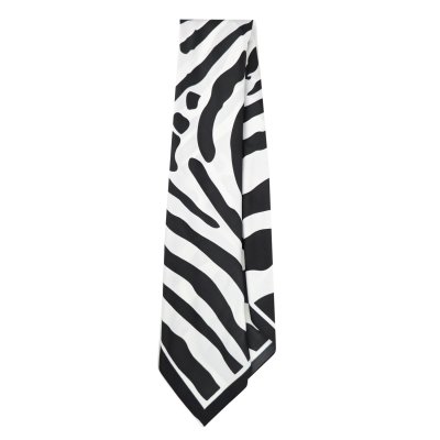 Scarf - Gårda Zebra Satin Scarf (svart)