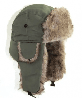 Pälsmössa - Gårda Trapper Hat Fuskpäls (Grön)