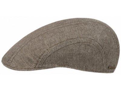 Gubbkeps / Flat cap - Stetson Madison Cotton/Linen (brun)