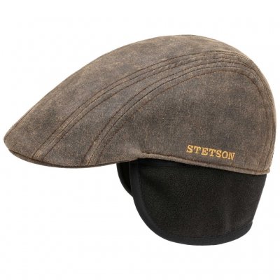 Gubbkeps / Flat cap - Stetson Madison Old Cap Winter Earflap (brun)