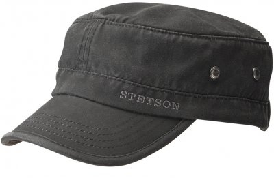 Gubbkeps / Flat cap - Stetson Army Cap (svart)