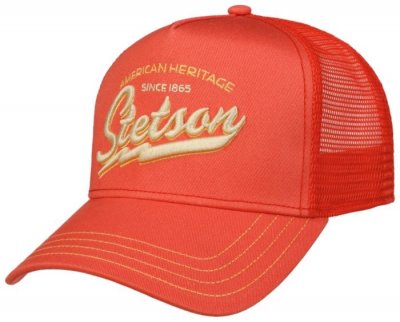 Keps - Stetson Trucker Cap American Heritage Classic (röd-orange)