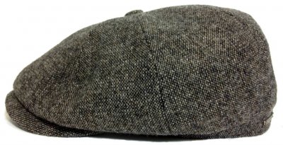 Gubbkeps / Flat cap - Stetson Hatteras Woolrich Donegal (grå)