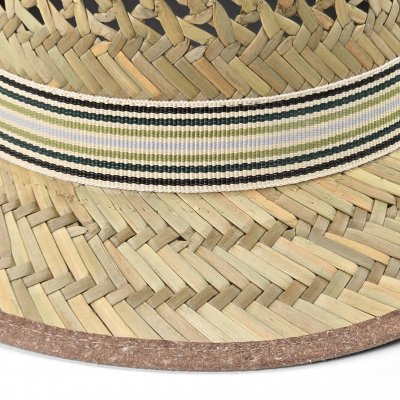 Stråhatt - Gårda Agulo Natural Straw Trilby (natur/creme)