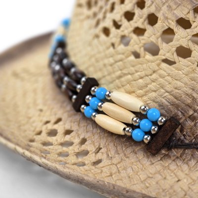 Stråhatt - Gårda Antibes Western Hat (natur)