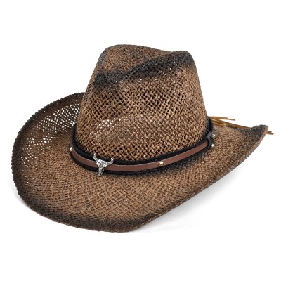 Stråhatt - Gårda Barcelona Western Hat (brun)