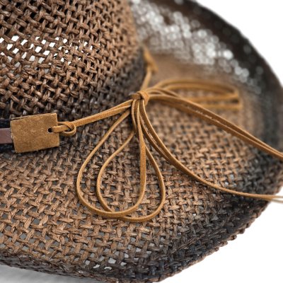 Stråhatt - Gårda Barcelona Western Hat (brun)