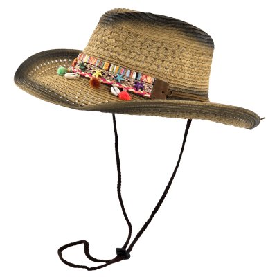 Stråhatt - Gårda Cassis Western Hat (brun)