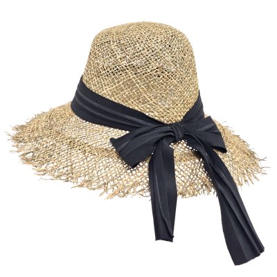 Stråhatt - Gårda Dubrovnik Sun Hat (natur/svart)