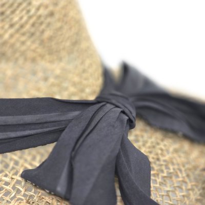 Stråhatt - Gårda Dubrovnik Sun Hat (natur/svart)