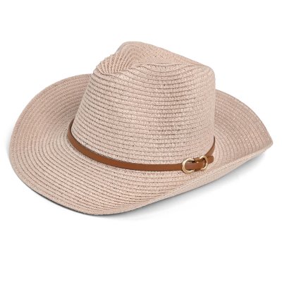 Stråhatt - Gårda Kos Western Hat (rosa)