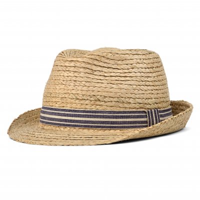 Stråhatt - Gårda Marzagan Raffia Trilby (natur/blå)