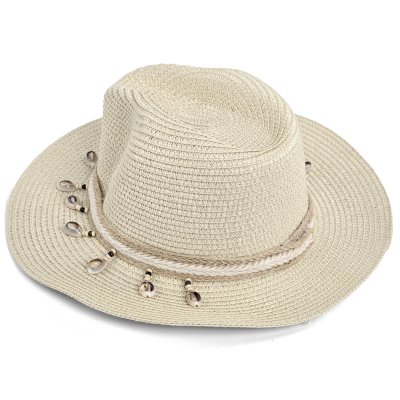 Stråhatt - Gårda Nerja Fedora (beige)