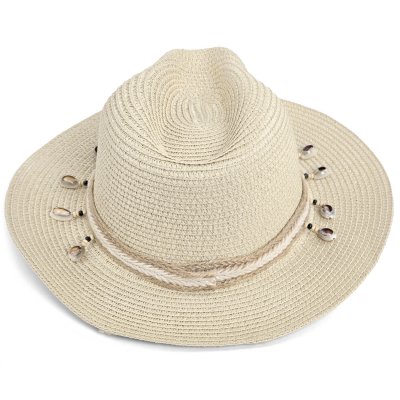 Stråhatt - Gårda Nerja Fedora (beige)