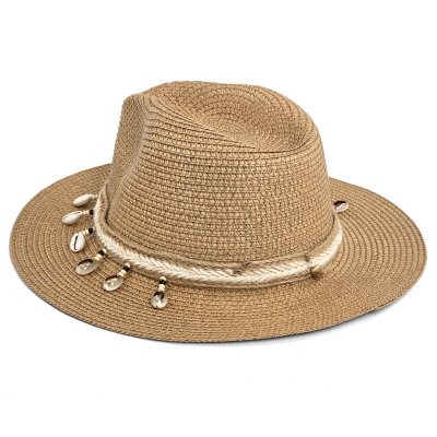 Stråhatt - Gårda Nerja Fedora (khaki)