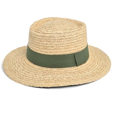 Stråhatt - Gårda Palma Gambler (natur/grön)