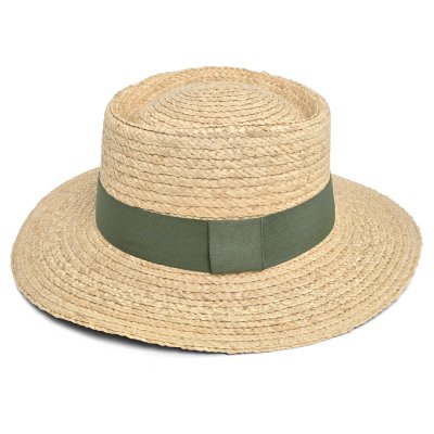 Stråhatt - Gårda Palma Gambler (natur/grön)