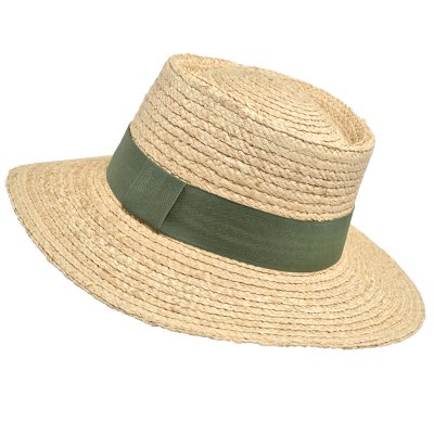 Stråhatt - Gårda Palma Gambler (natur/grön)