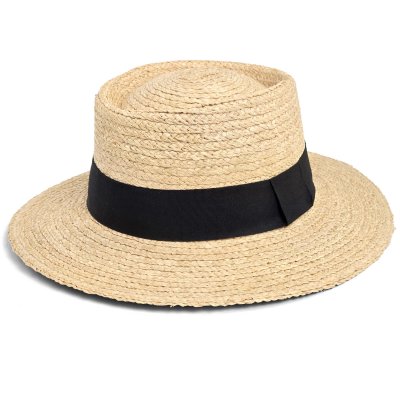 Stråhatt - Gårda Palma Gambler (natur/svart)