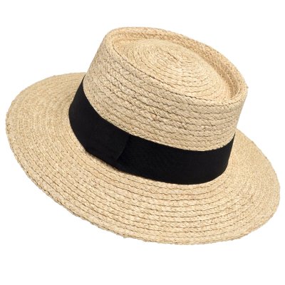 Stråhatt - Gårda Palma Gambler (natur/svart)