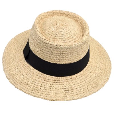 Stråhatt - Gårda Palma Gambler (natur/svart)